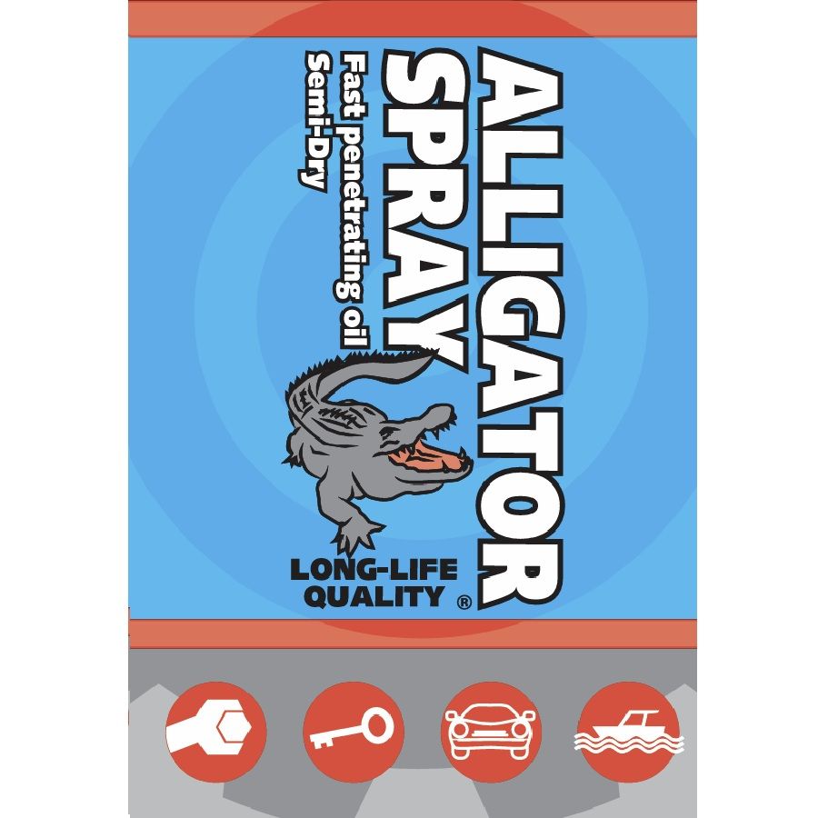 Label van de Alligator Spray