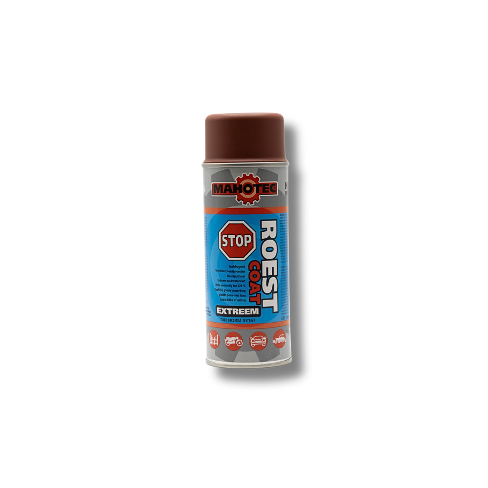 Mahotec Roeststop Coat Extreem 400ml Rood – roestprimer voor staal