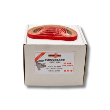 Mahotec schuurband 330x10 mm keramisch K60 Alligator long‑life verpakking