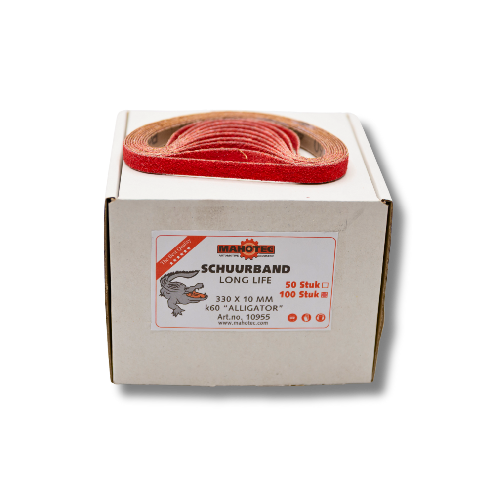 Mahotec schuurband 330x10 mm keramisch K60 Alligator long‑life verpakking