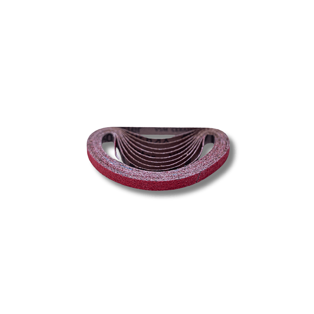 Schuurband 330x10 mm keramisch K60 Mahotec rode schuurbanden gestapeld