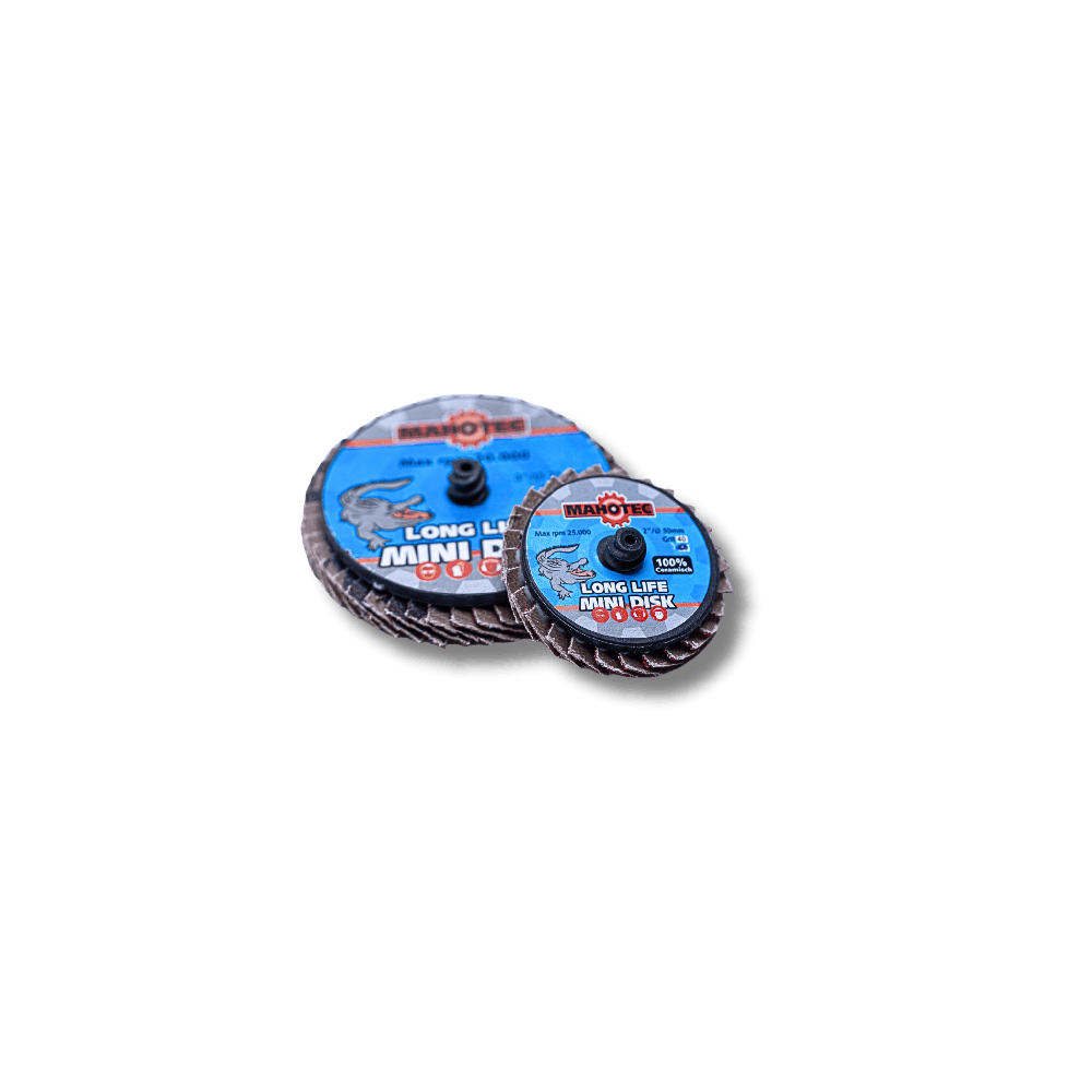 Lamellenschijf keramisch 75mm K40 Roloc Mahotec Alligator mini discs gestapeld