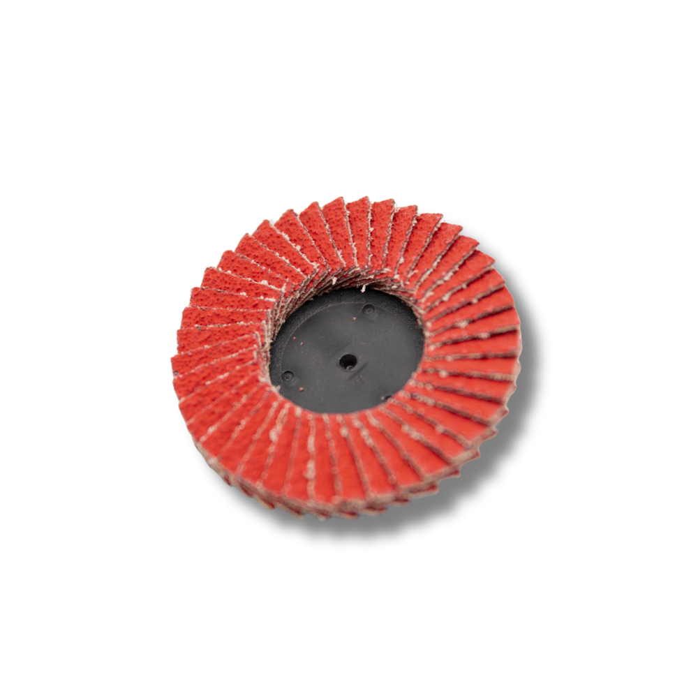 Lamellenschijf keramisch 75mm K40 Roloc Mahotec Alligator rode flapdisc