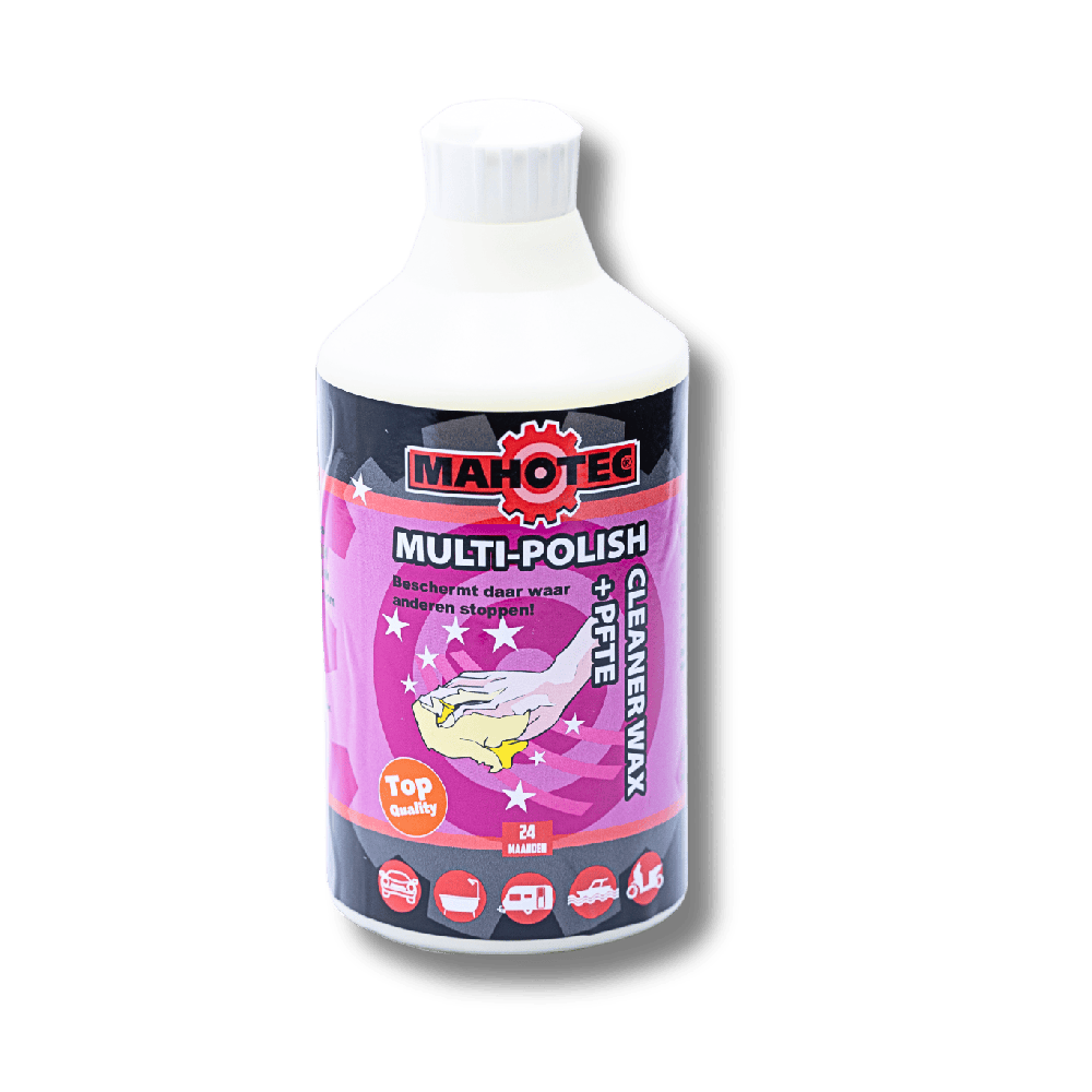 Fles Mahotec Multi-Polish Cleaner Wax 500ml – reinigt en beschermt lak, kunststof en chroom