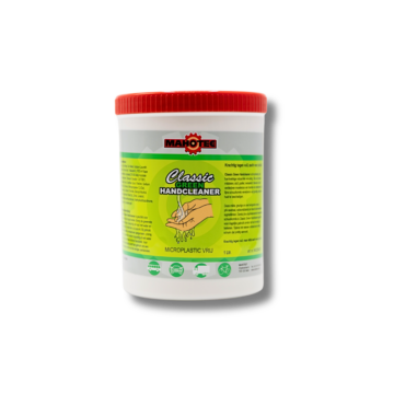Mahotec Classic Green Handcleaner 1 liter, microplasticvrije handreiniger voor werkplaatsen.