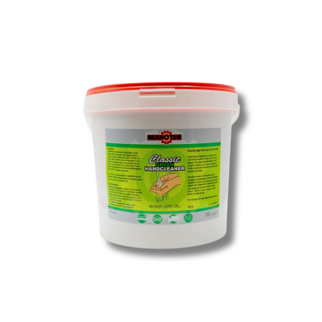Mahotec Classic Green Handcleaner 10 liter emmer, microplasticvrije handreiniger voor werkplaatsen.