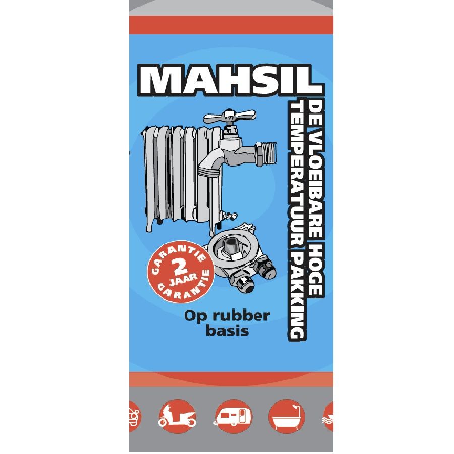 Mahsil Zwart siliconen afdichtkit voor motoren, ovens en installaties