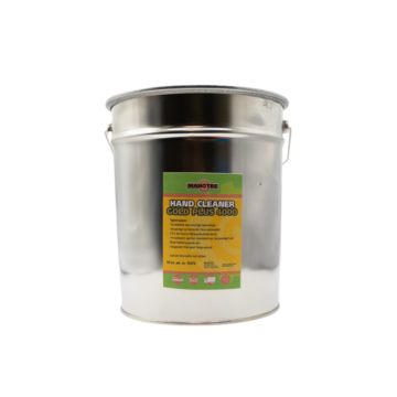 Mahotec Gold Plus 4000 Handcleaner 10L in metalen emmer voor het verwijderen van zware industriële vervuiling van handen.