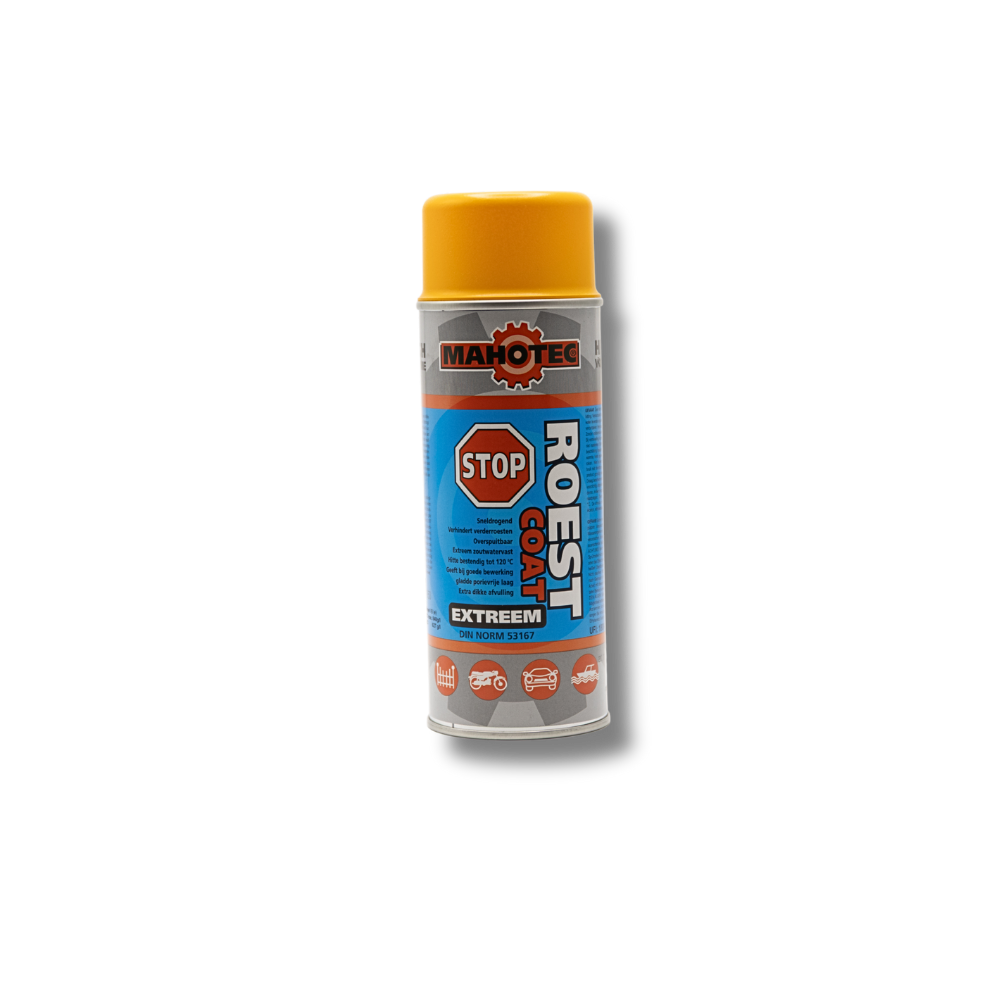 Mahotec Roeststop Coat Extreem 400ml Geel – roestprimer voor staal