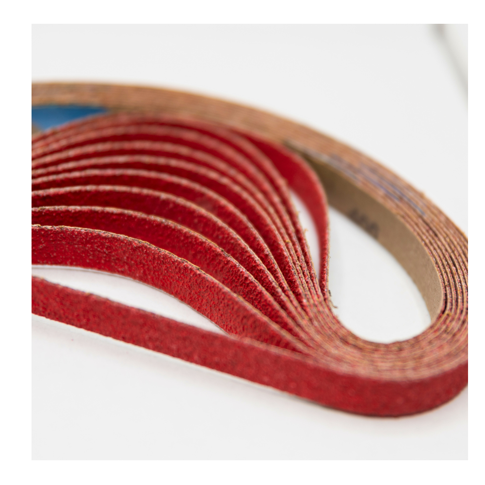 Schuurband 455x13 mm keramisch K60 Mahotec rode schuurbanden gebogen