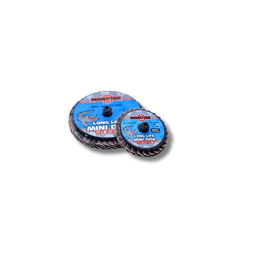 Lamellenschijf keramisch 50mm K40 Roloc Mahotec Alligator mini discs blauw label