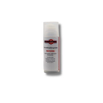 Mahotec schroefdraadafdichting in 50 ml flesje met blauwe inhoud en technisch label.